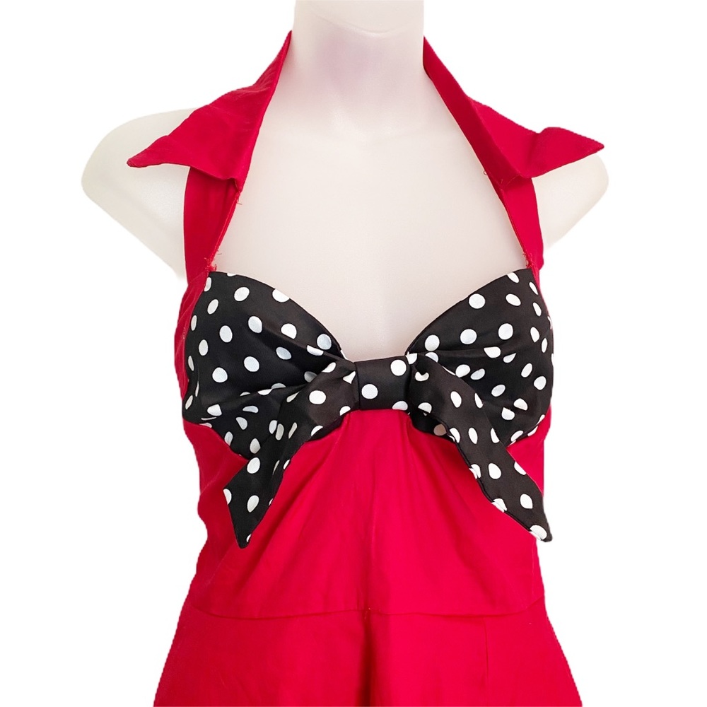 Pin Up / Retro Style Halter Dress - Picture 2 of 8